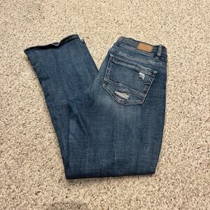 BKE Payton Mid Rise Bootcut Jeans 31 Distressed Universal Fit Denim Normcore